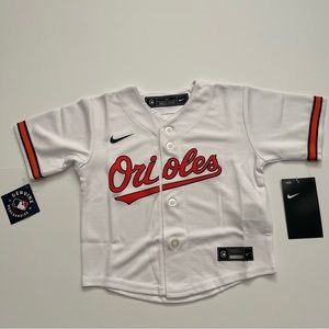 NWT Toddler Baltimore Orioles Nike White Home Replica Team Jersey MLB